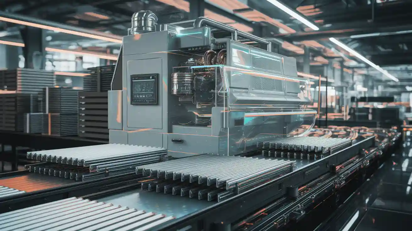 radiator fin machine