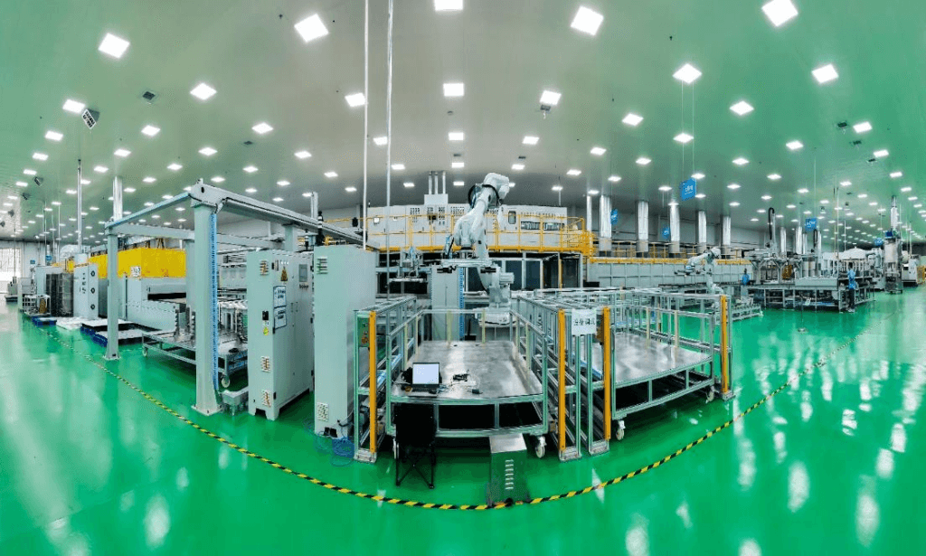 Automated production line for liquid-cooled plates