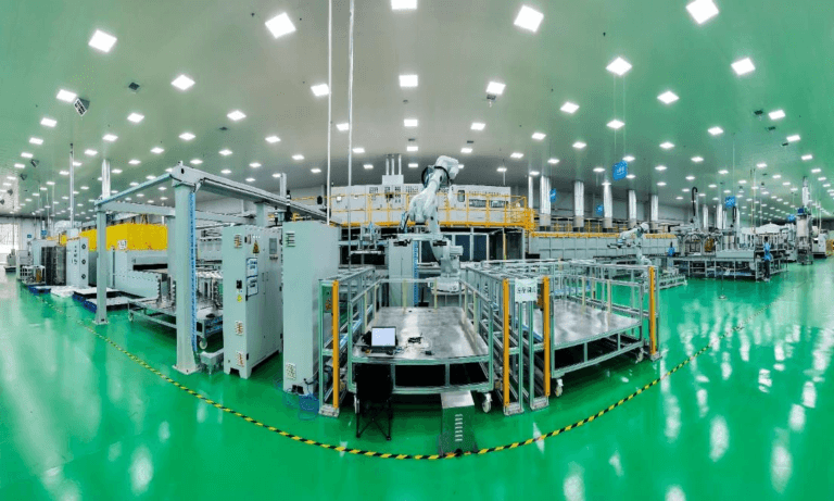 Automated production line for liquid-cooled plates