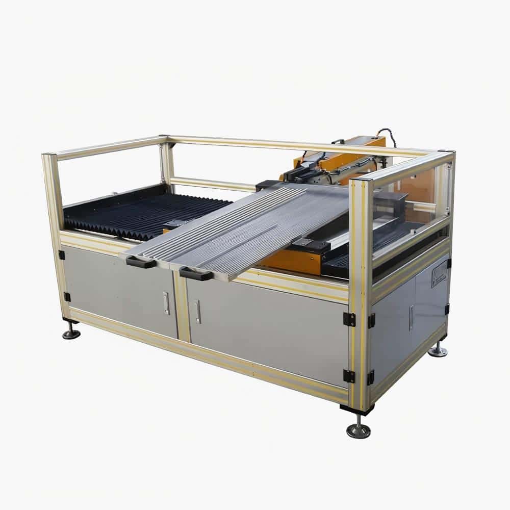 Pallets fin stacking machine
